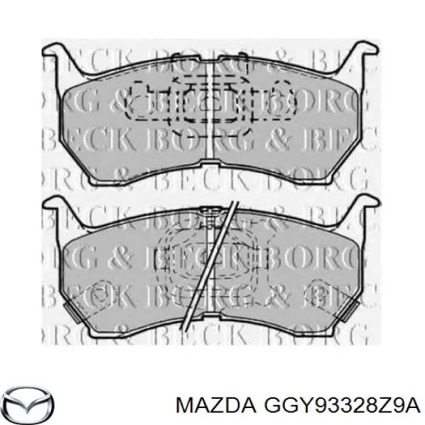 GGY93328Z9A Mazda колодки гальмівні передні, дискові