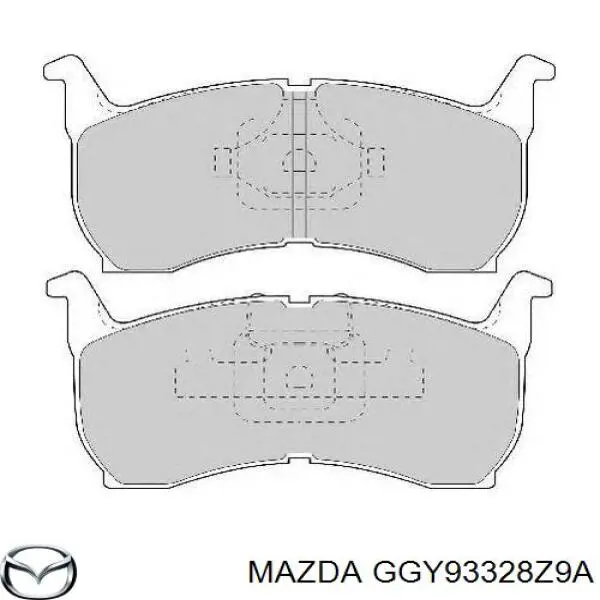 Гальмівні колодки Mazda GGY93328Z9A ціна, від 20.80 USD