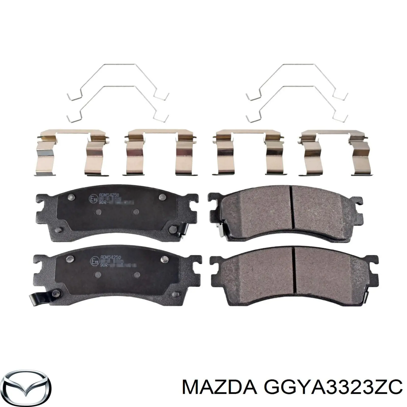 GGYA3323ZC Mazda колодки гальмівні передні, дискові