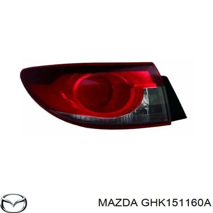 GHK151160B Mazda ліхтар задній лівий, зовнішній