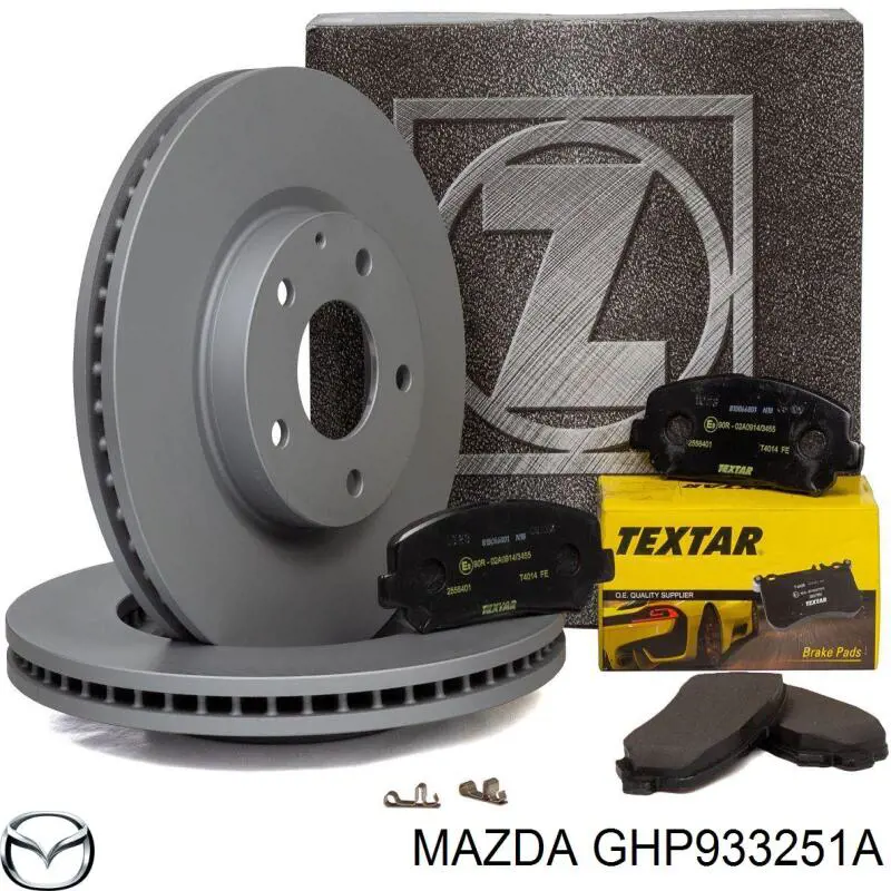 Диск переднього гальма Mazda GHP933251A ціна, від 28.66 USD