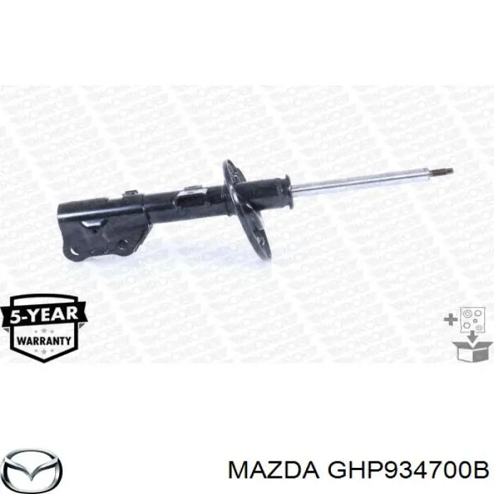 Амортизатор передній, правий GHP934700B Mazda