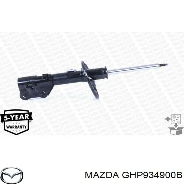 Амортизатор передній, лівий GHP934900B Mazda