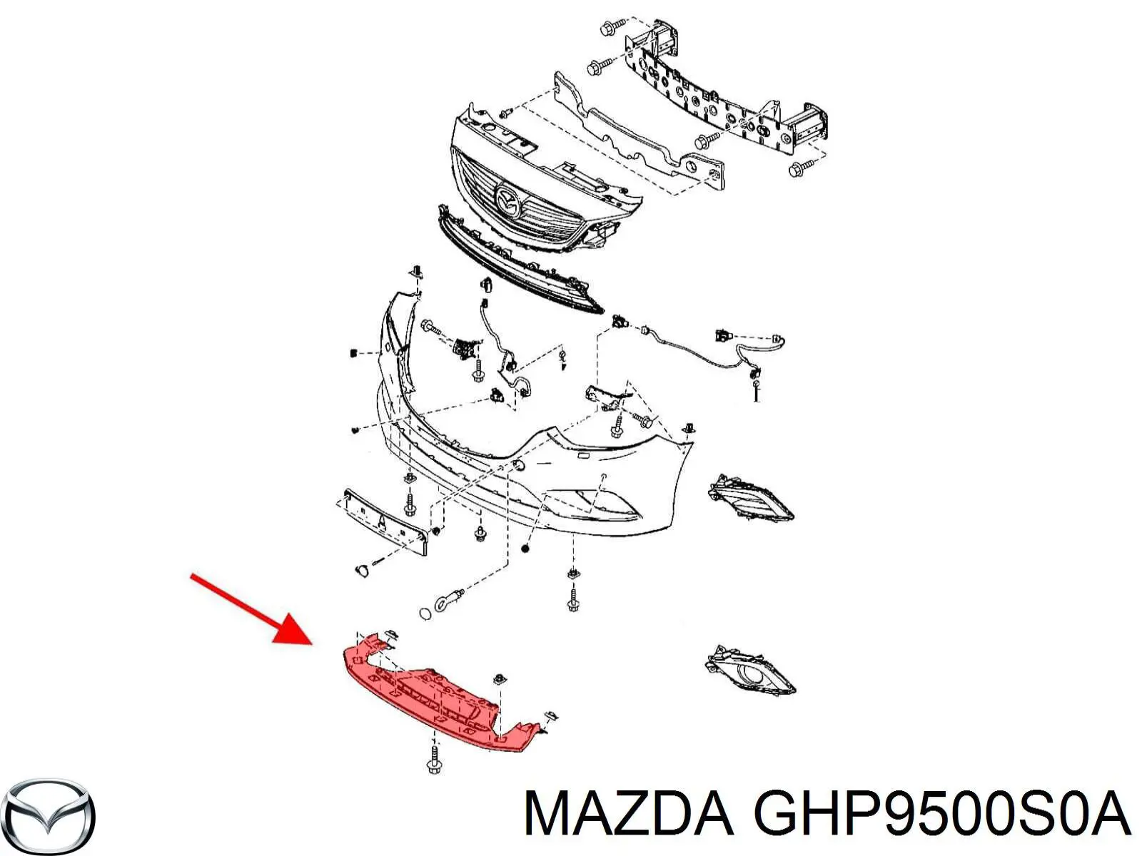 Аеродинамічні обважування Mazda GHP9500S0A ціна, від 40.62 USD
