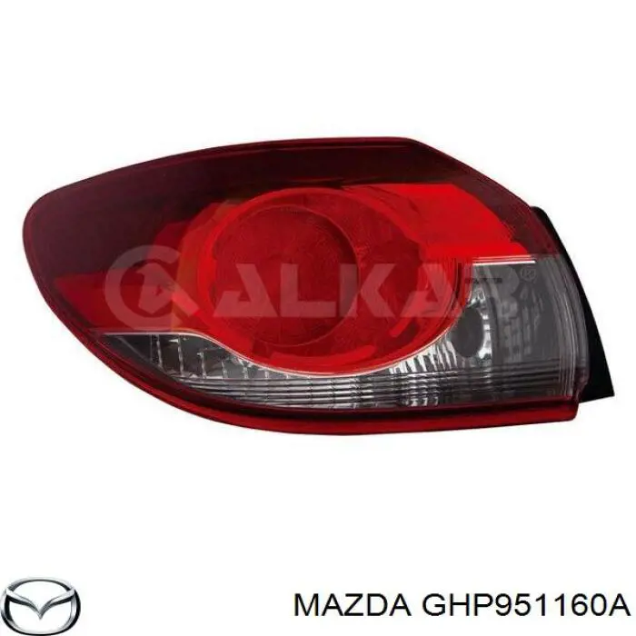 Задня ліва зовнішня фара Mazda GHP951160A ціна, від 117.36 USD