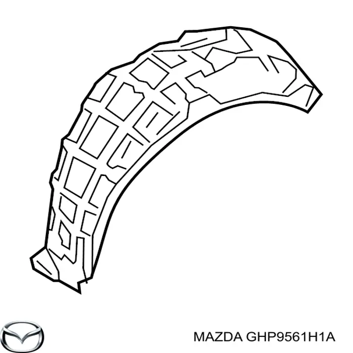 Підкрилок заднього крила, правий Mazda 6 (GJ, GL) (Мазда 6)
