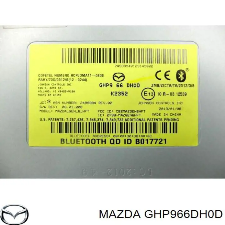  GHP966DH0D Mazda