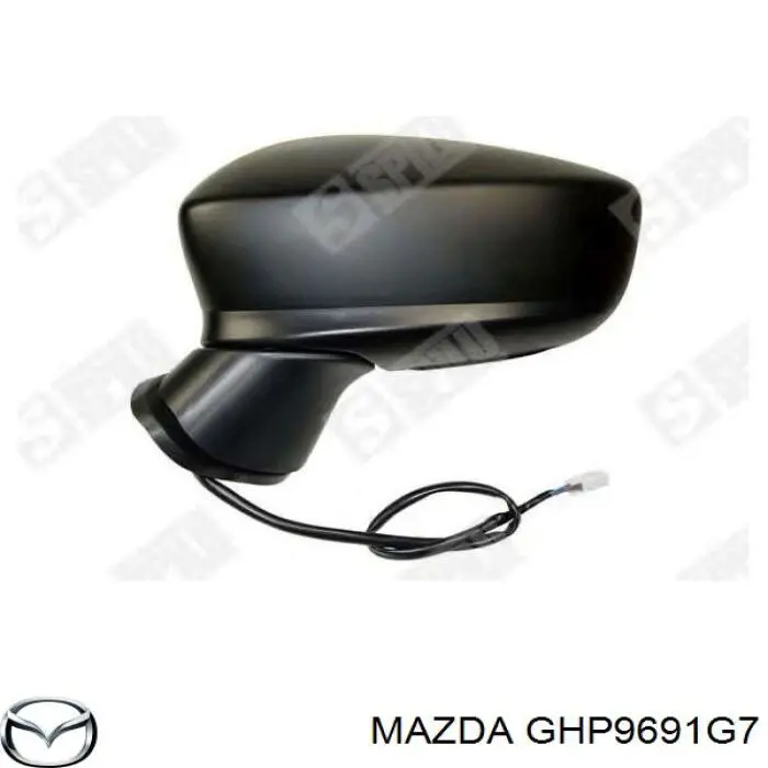 Дзеркальний елемент лівого дзеркала заднього виду Mazda GHP9691G7 ціна, від 18.30 USD