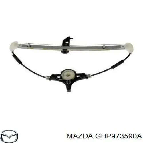 GHP973590A Mazda Механізм склопідйомника двері задньої, лівої