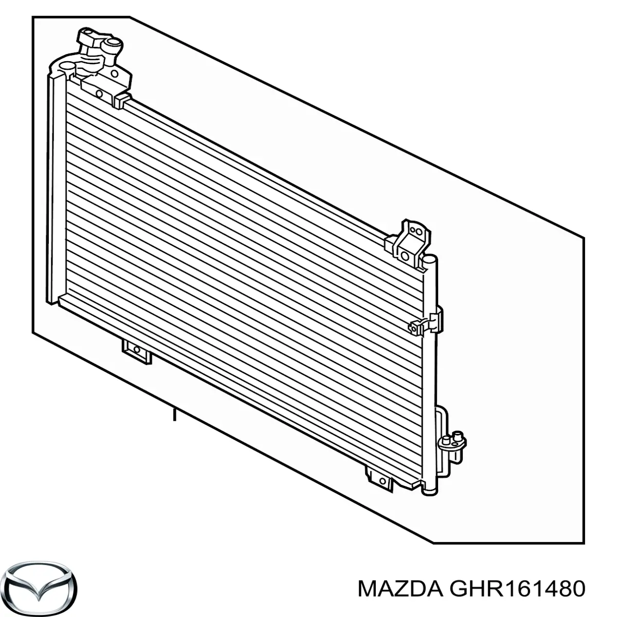 GHR161480 Mazda радіатор кондиціонера