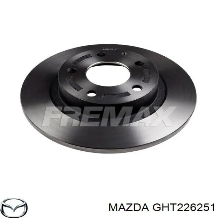 Гальмівні диски GHT226251 Mazda