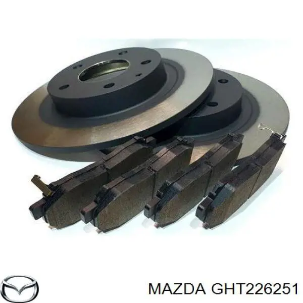 Диск гальмівний задній GHT226251 Mazda