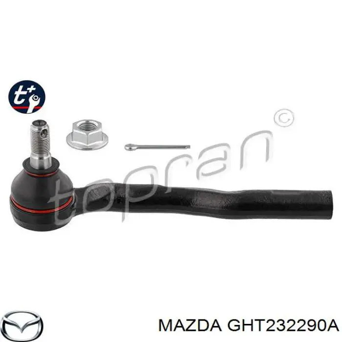 GHT232290A Mazda накінечник рульової тяги, зовнішній