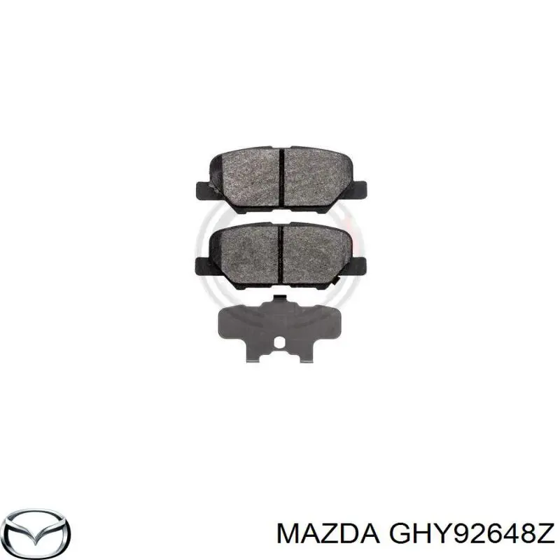 Колодки гальмові задні, дискові GHY92648Z Mazda