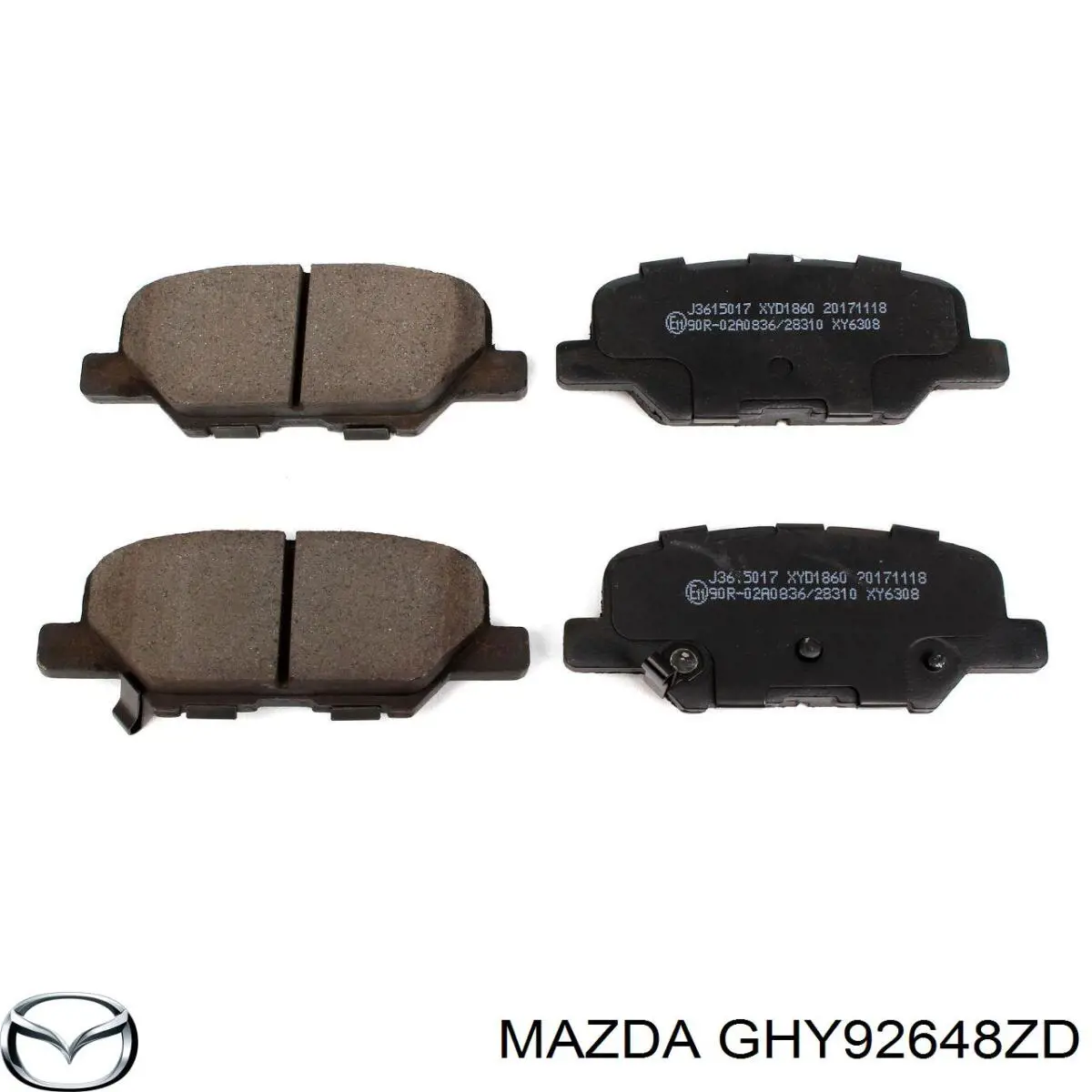 Купити GHY92648ZD Mazda Задні колодки