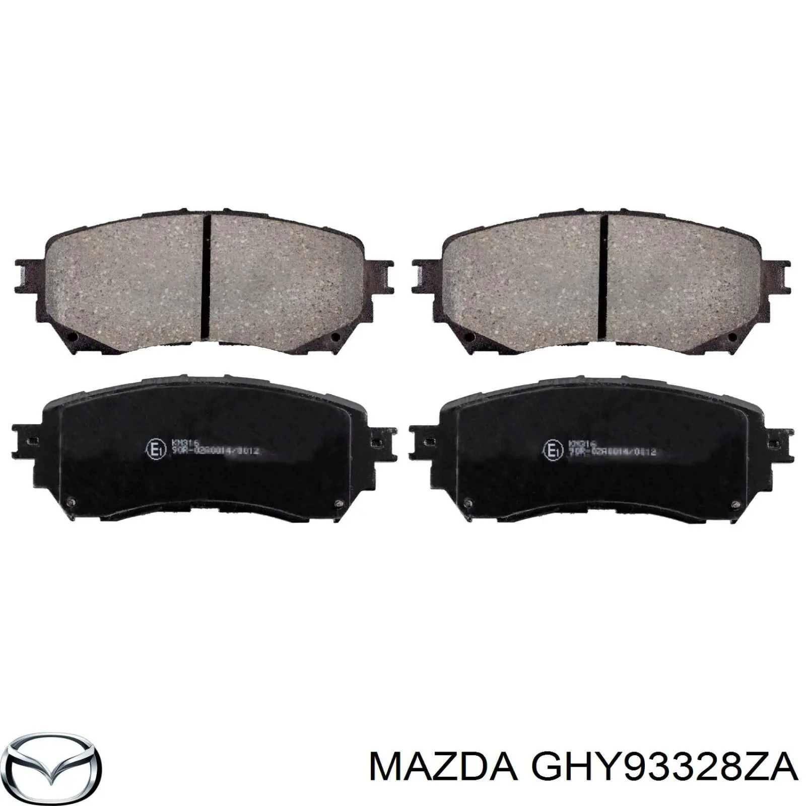Гальмівні колодки Mazda GHY93328ZA ціна, від 37.66 USD