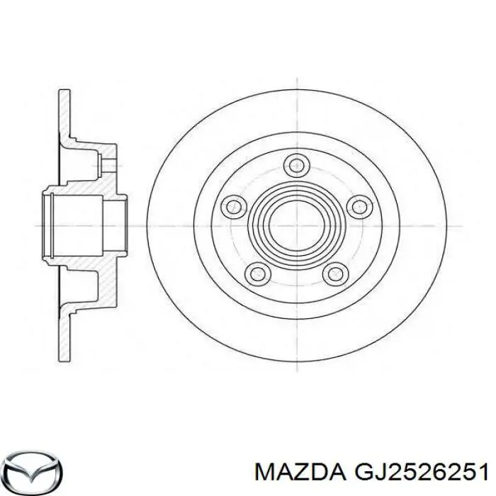 GJ2526251 Mazda Дискові гальма
