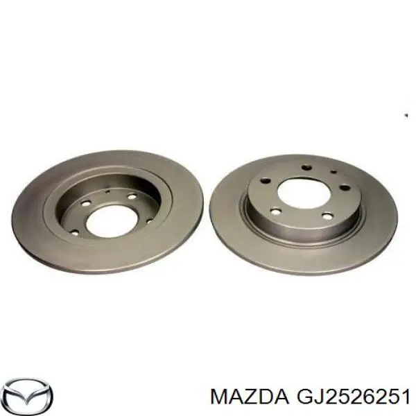 Задні дискові гальма Mazda GJ2526251 ціна, від 25.10 USD