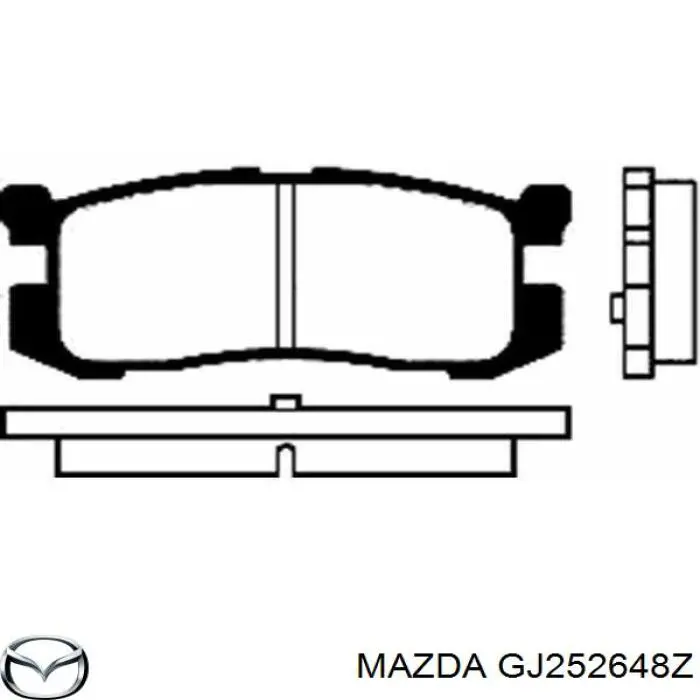 Купити GJ252648Z Mazda Задні колодки
