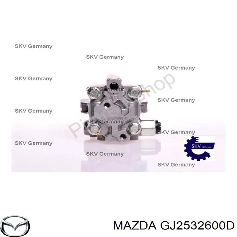 Насос гідропідсилювача керма (ГПК) Mazda 626 5 (GW) (Мазда 626)
