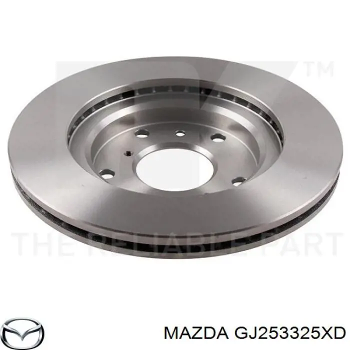 Гальмівні диски передні GJ253325XD Mazda