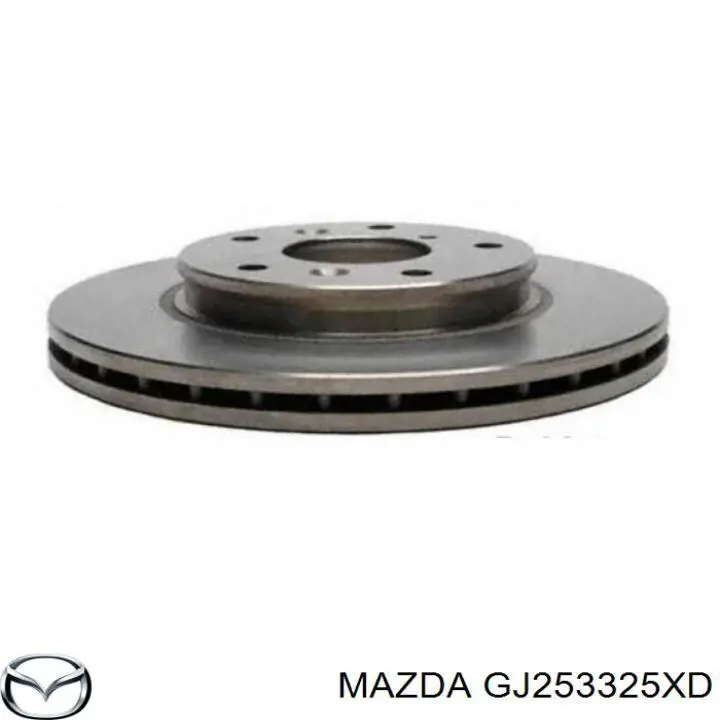 Диск переднього гальма Mazda GJ253325XD ціна, від 36.25 USD