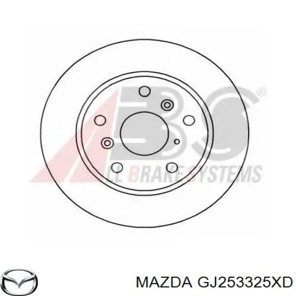 Купити GJ253325XD Mazda Ротор гальмівний