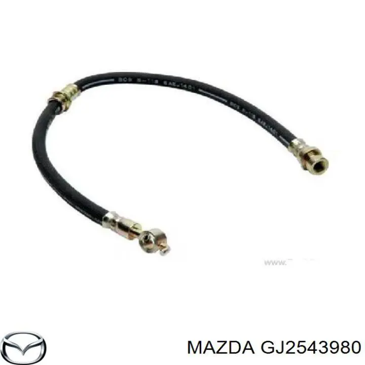Шланг гальмівний задній Mazda GJ2543980 ціна, від 12.21 USD