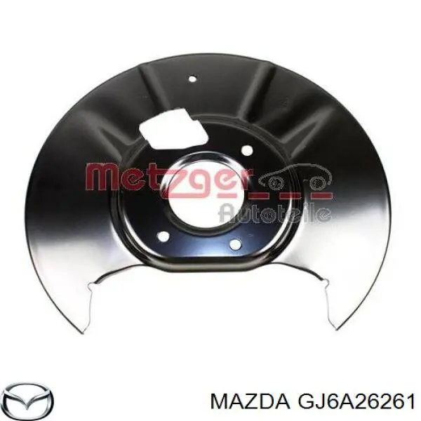 Захист гальмівного диска заднього, правого Mazda GJ6A26261 ціна, від 17.02 USD