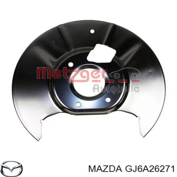 GJ6A26271 Mazda захист гальмівного диска заднього, лівого