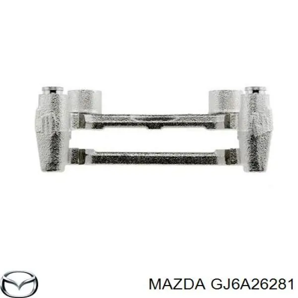 GJ6A26281 Mazda скоба супорту заднього