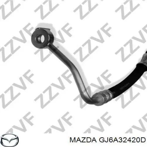 Патрубок високого тиску гідропідсилювача Mazda GR1A32420B ціна, від 50.67 USD