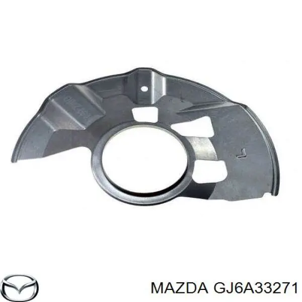 Захист гальмівного диска, переднього, лівого Mazda GJ6A33271 ціна, від 17.91 USD