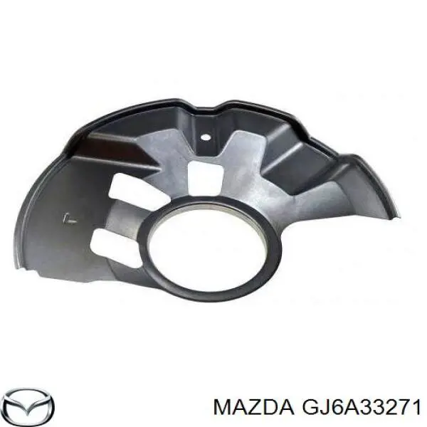 GJ6A33271 Mazda захист гальмівного диска, переднього, лівого