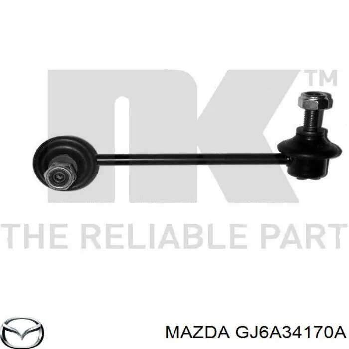 Купити GJ6A34170A Mazda Лінк стабілізатора, переднього, лівий