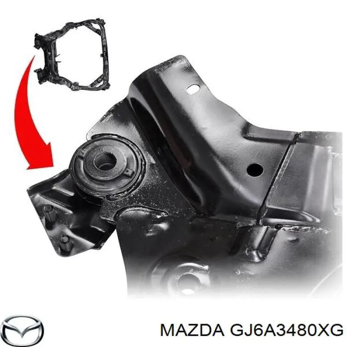 Балка передньої підвіски (підрамник), передня Mazda 6 (GG) (Мазда 6)