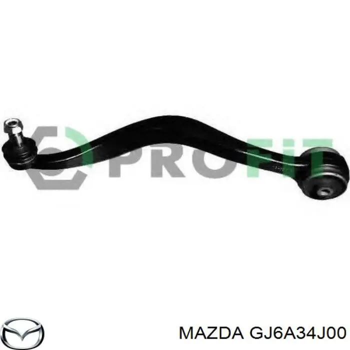 Важіль передньої підвіски нижній, правий Mazda GJ6A34J00 ціна, від 37.94 USD