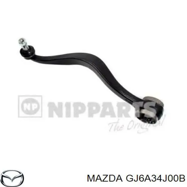 Важіль передньої підвіски нижній, правий Mazda GJ6A34J00B ціна, від 33.75 USD