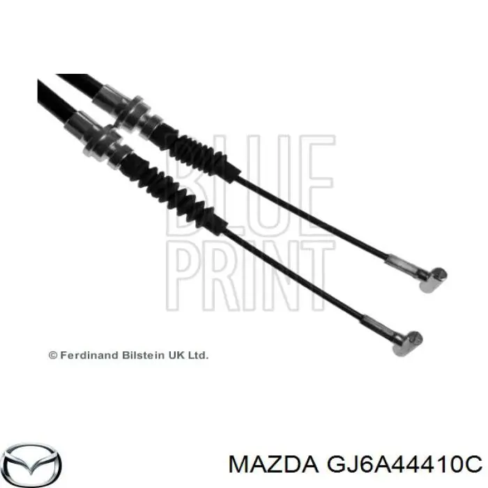 Трос ручного гальма задній, правий/лівий Mazda GJ6A44410C ціна, від 30.70 USD