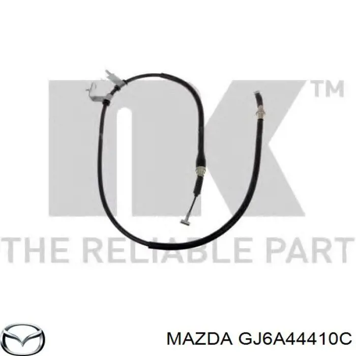 Купити GJ6A44410C Mazda Трос ручного гальма задній, правий/лівий