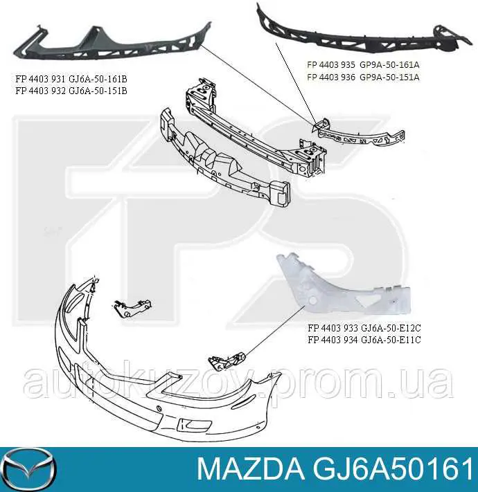 Купити GJ6A50161 Mazda 