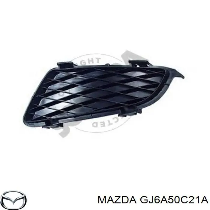 GJ6A50C21A Mazda заглушка/ решітка протитуманних фар бампера переднього, ліва