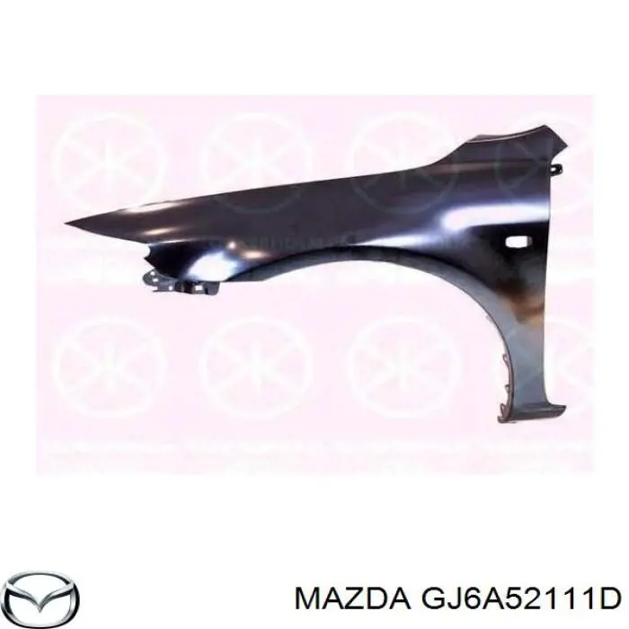 GJ6A52111D Mazda крило переднє праве