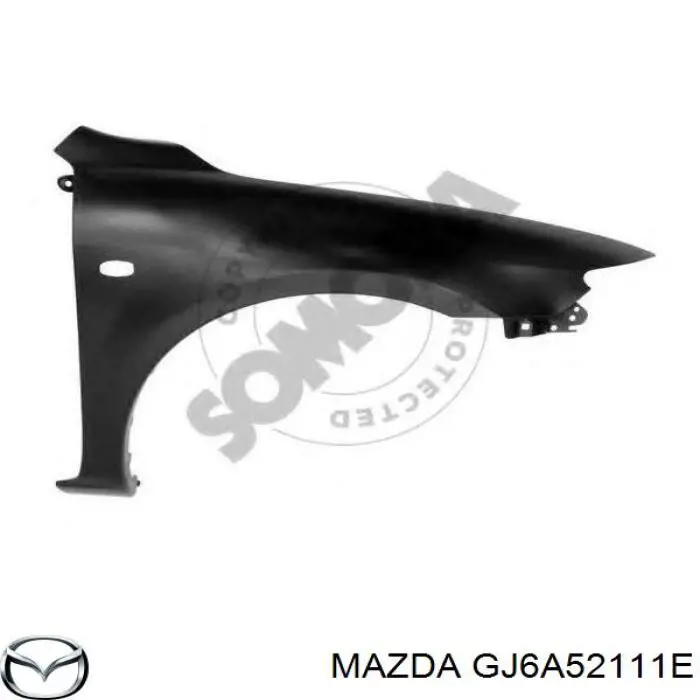 GJ6A52111E Mazda крило переднє праве