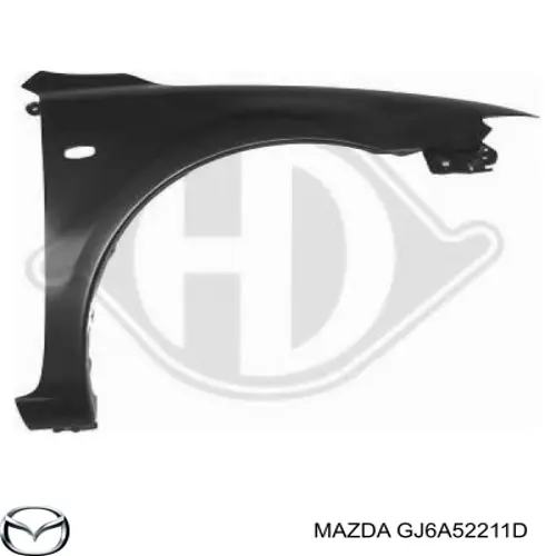 Купити GJ6A52211D Mazda Крило переднє ліве