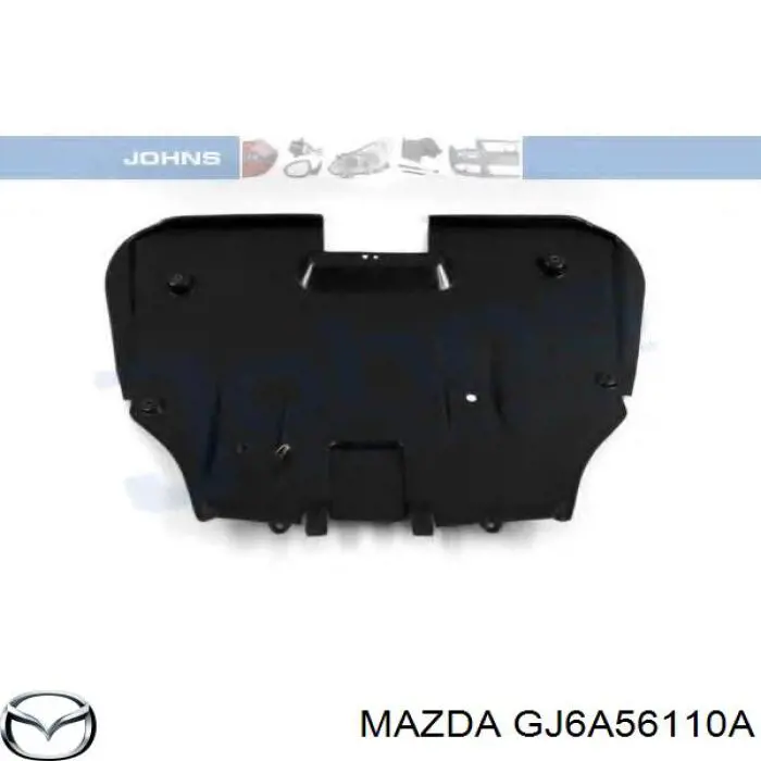 Захист двигуна, піддона (моторного відсіку) Mazda 6 MPS (GG) (Мазда 6)