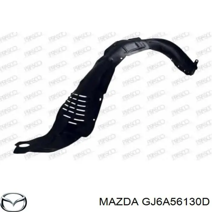 Подкрильнікі переднього крила, правий Mazda GJ6A56130D ціна, від 12.26 USD
