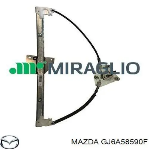 GJ6A58590F Mazda механізм склопідіймача двері передньої, правої