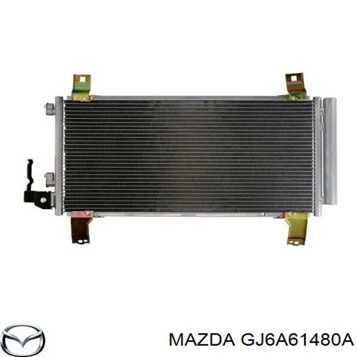 Конденсатор кондиціонера Mazda GJ6A61480A ціна, від 59.55 USD