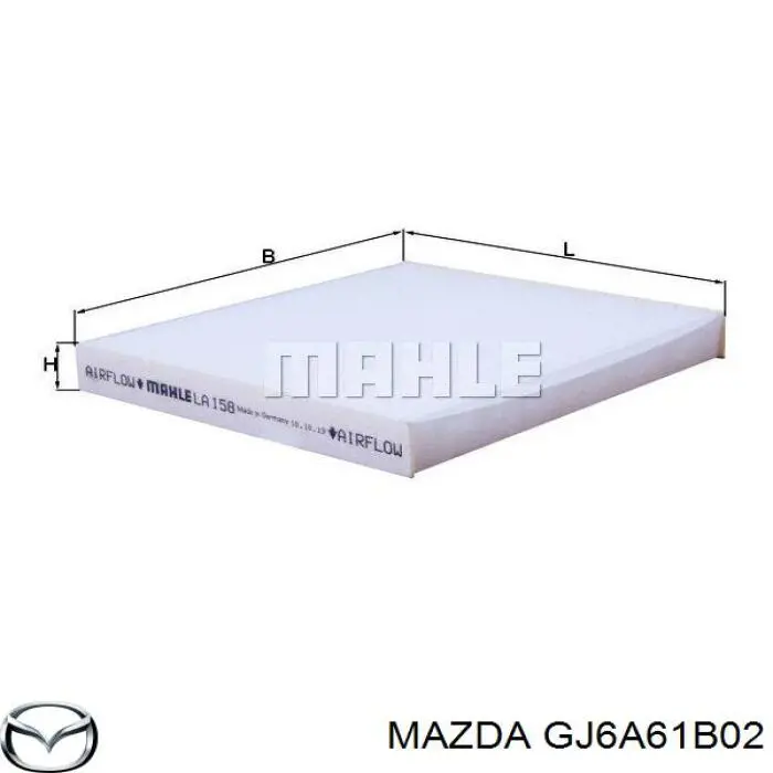 Купити GJ6A61B02 Mazda Корпус печі в зборі